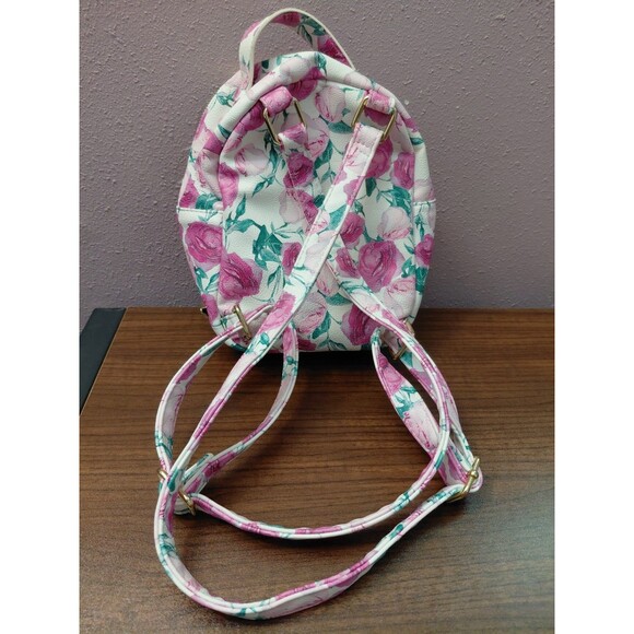 Betsey Johnson Husky Dog Floral Mini Backpack - Picture 3 of 15